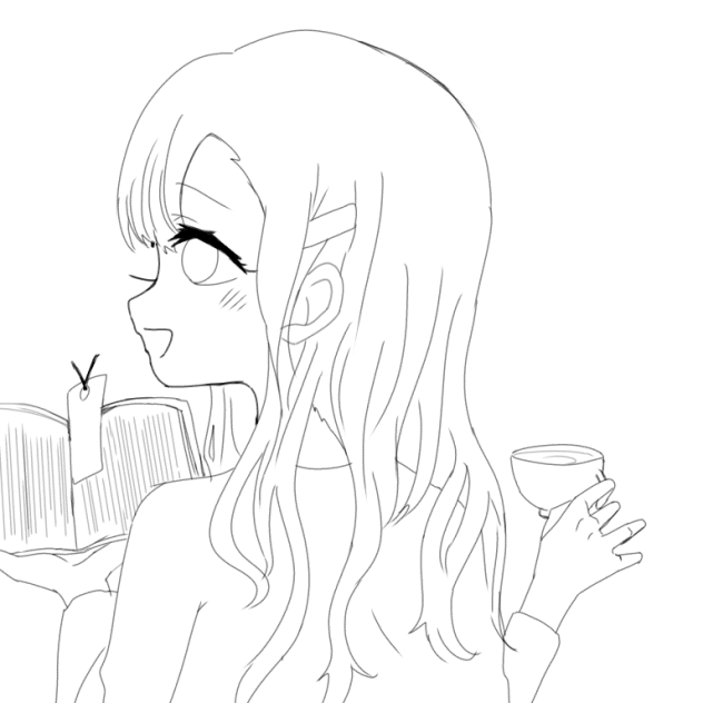 「いってらっしゃい。」〈線画〉