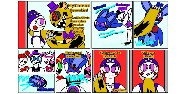 N-o. p1(redrawn) Fnaf fan comic