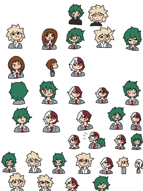 bnha comic behind the scenes - ibisPaint