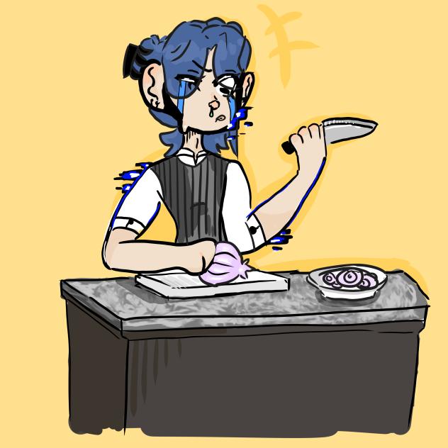 cutting onions