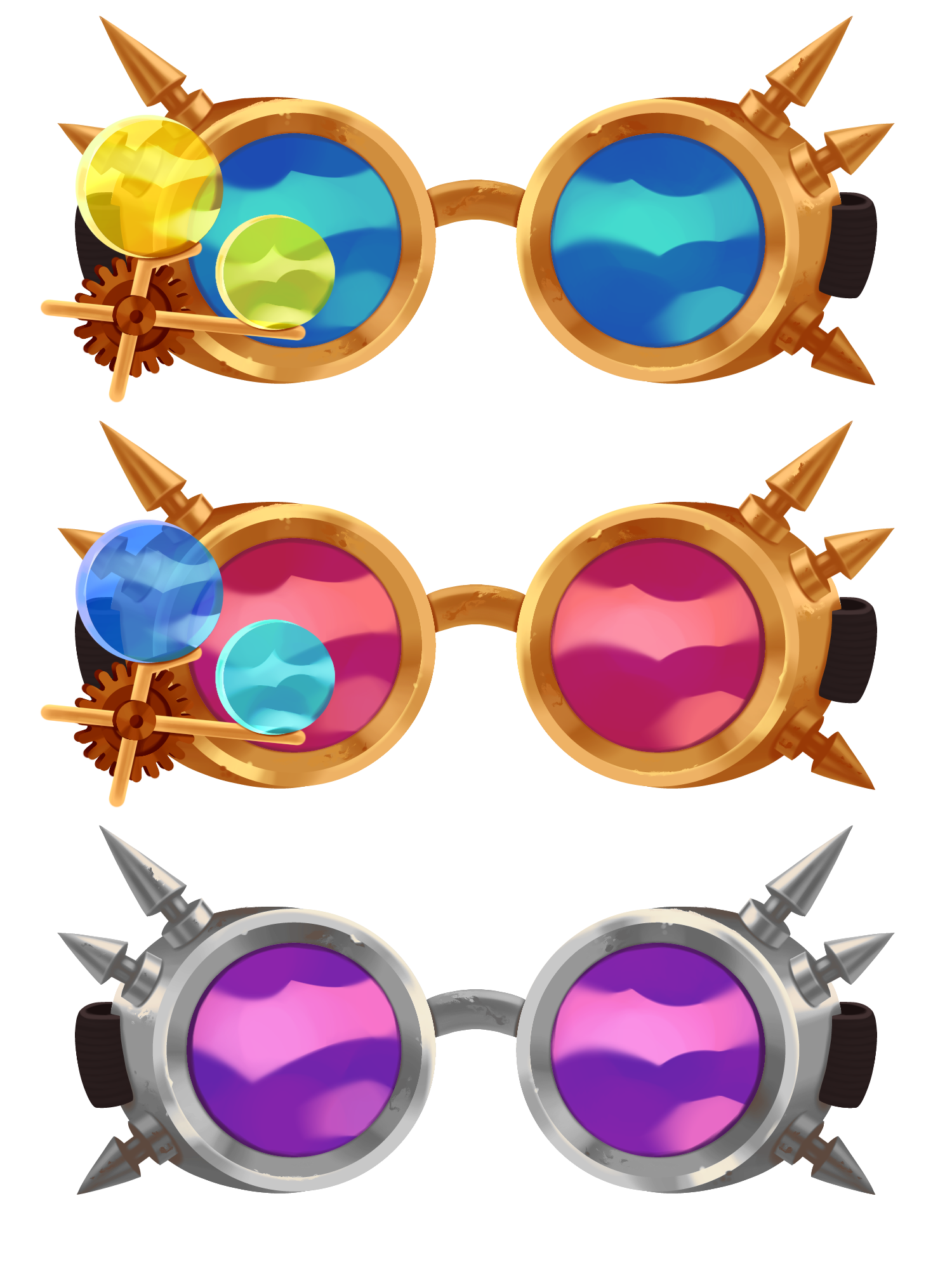 Steampunk glasses - ibisPaint