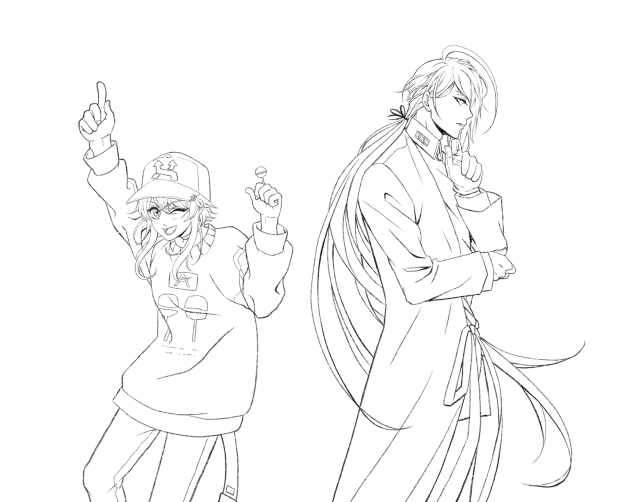 空寂ポッセ　線画