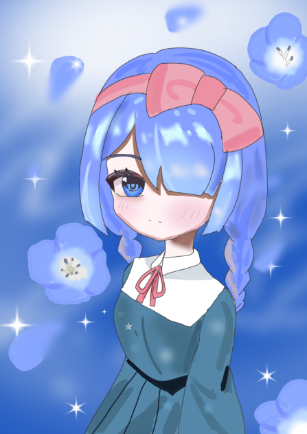 淡い青
