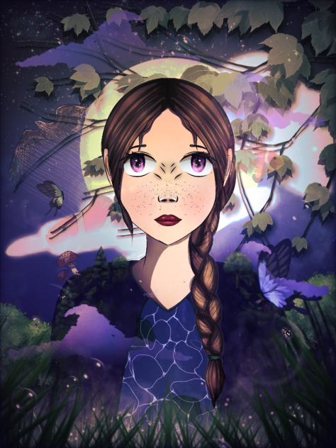 The girl from the magic forest