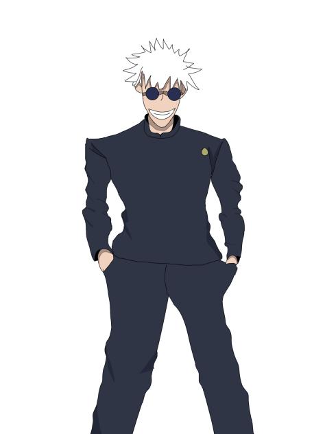 terrible gojo drawing