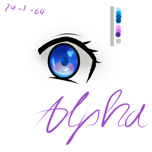 blue eye 💙💧 - ibisPaint