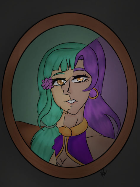 cracked mirror cover - ibisPaint