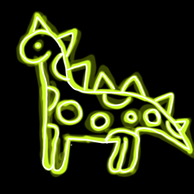 neon dino
