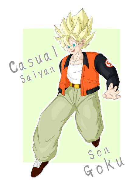 Goku, Casual Saiyan