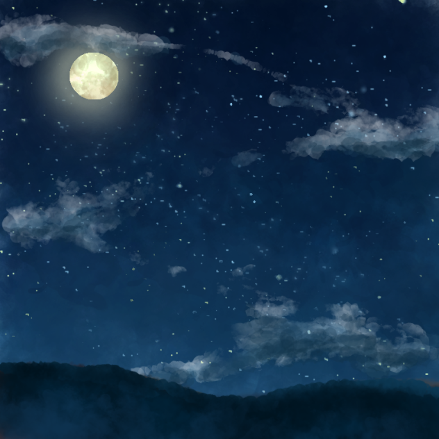夜空(最初夕方)