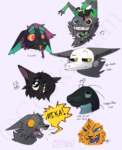 Emotional d a m a g e (doodles)