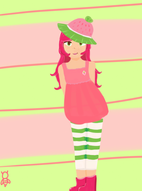 Strawberry shortcake re-design - ibisPaint