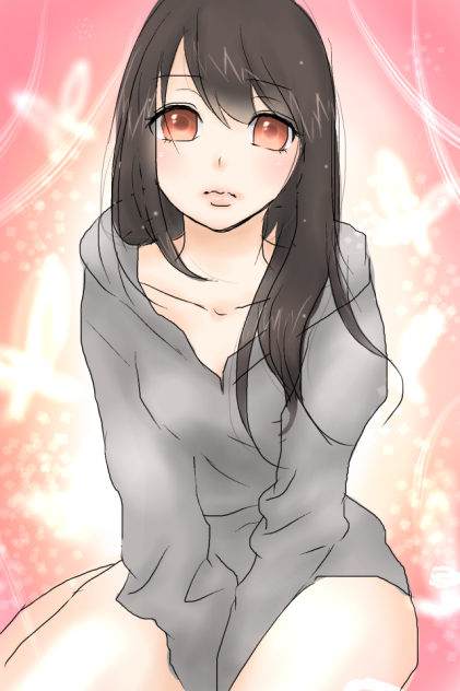 男の子の服って大きいんだね…
