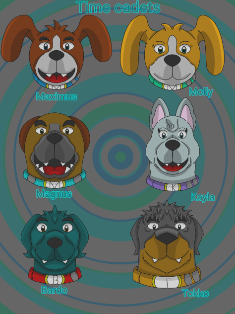 Time cadets front faces