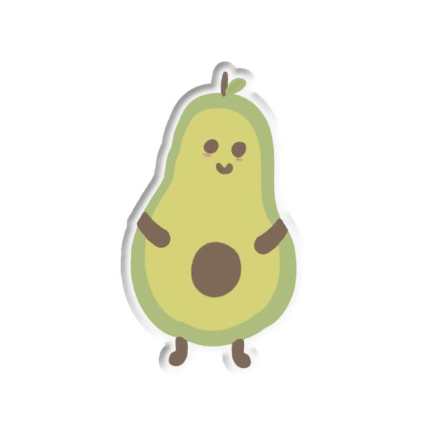 Avocado sticker from my tutorial