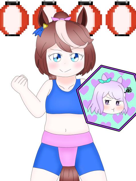 相撲で気合い満タンなテイオー