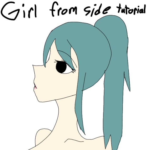 How to draw a girl from the side!