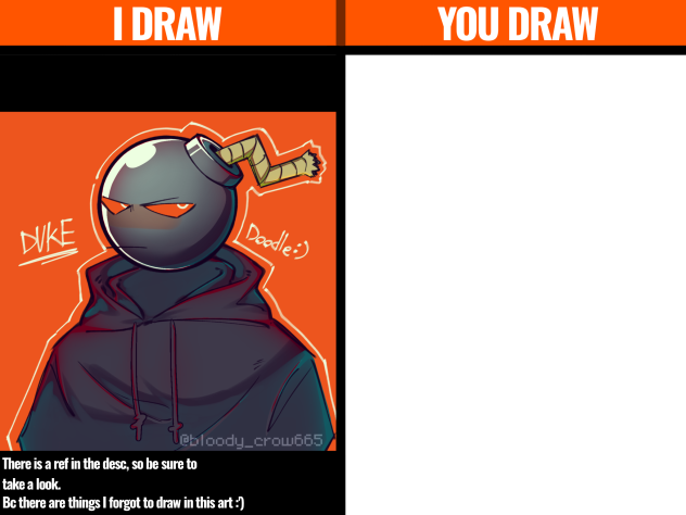 I draw You draw with my oc 1