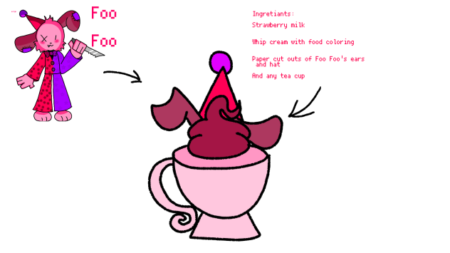 A Foo Foo themed drink