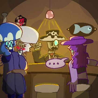 My OCs are DRINKING!!! HELL YEAH - ibisPaint