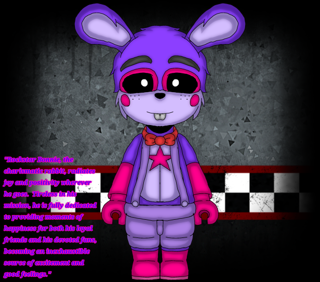 Brickstar Bonnie - my FNaF OC+AU💖💜
