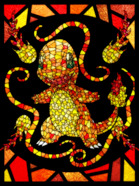 Charmander (Stained Glass Version)