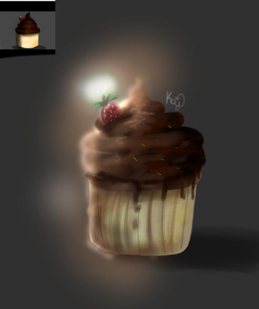 Redrawing my first drawing🧁 - ibisPaint