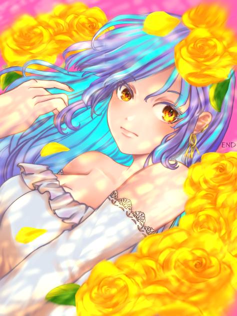 黄色いバラ