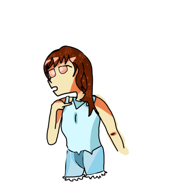 Practicing anime