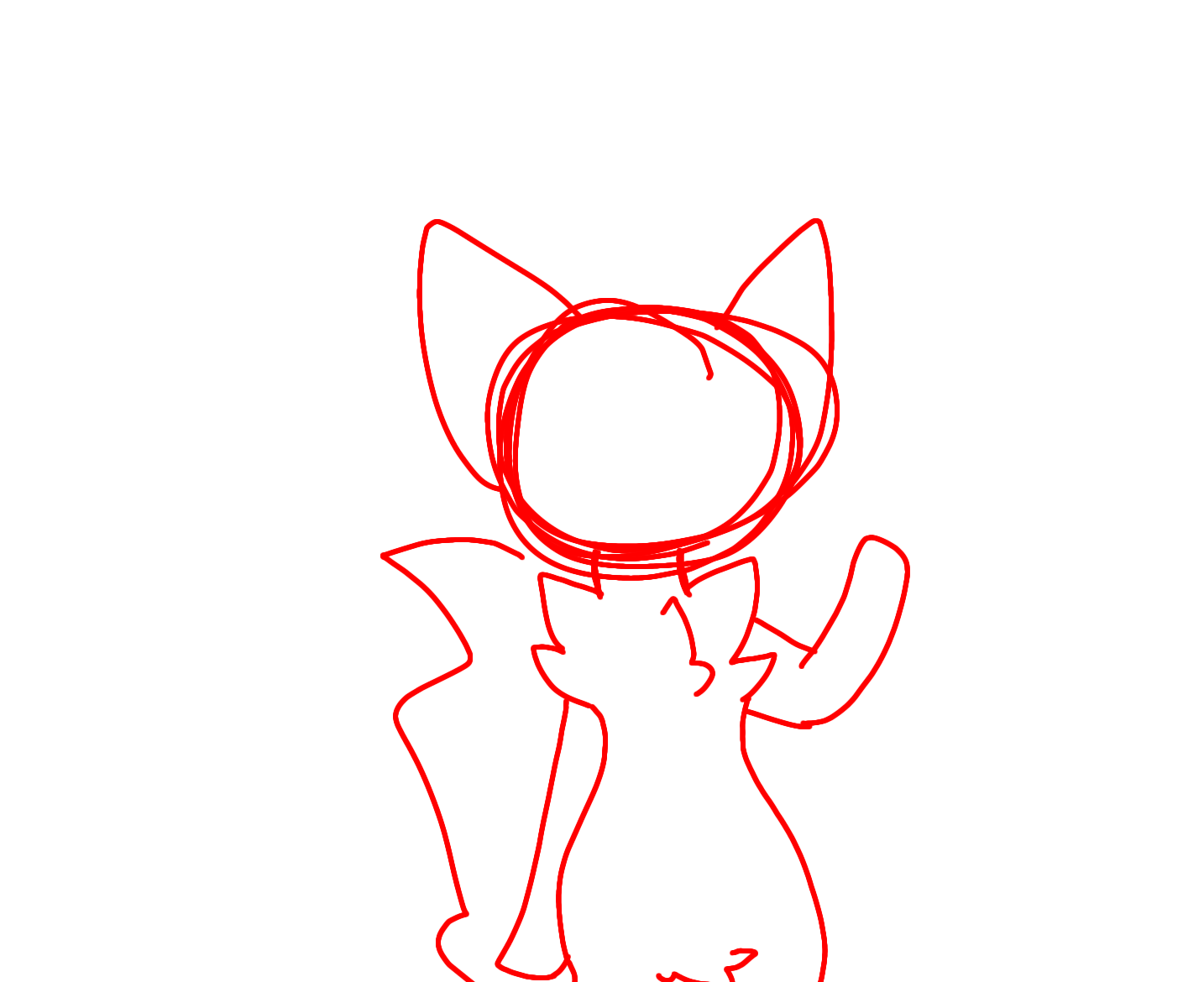 Rando sketch animation I made while sick - ibisPaint