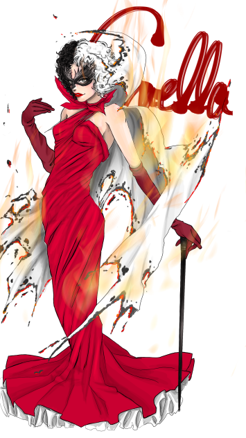 クルエラ　パーティー潜入ドレス