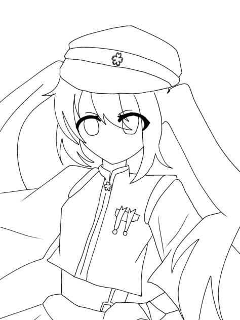 塗り絵　千本桜