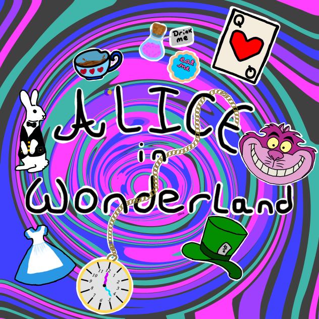 Poster design for Alice in wonderland
