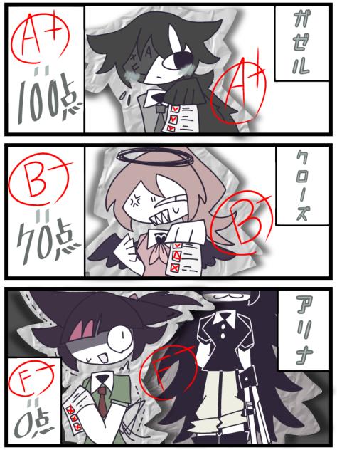 【3コマ漫画】テスト返し