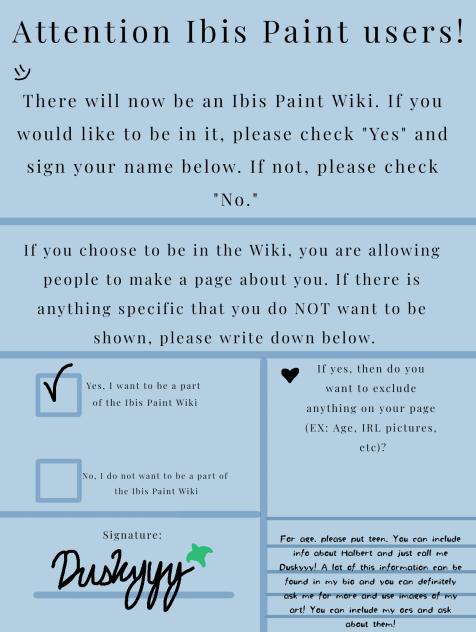 Ibis wiki signature ^^ #IPWikiSignature
