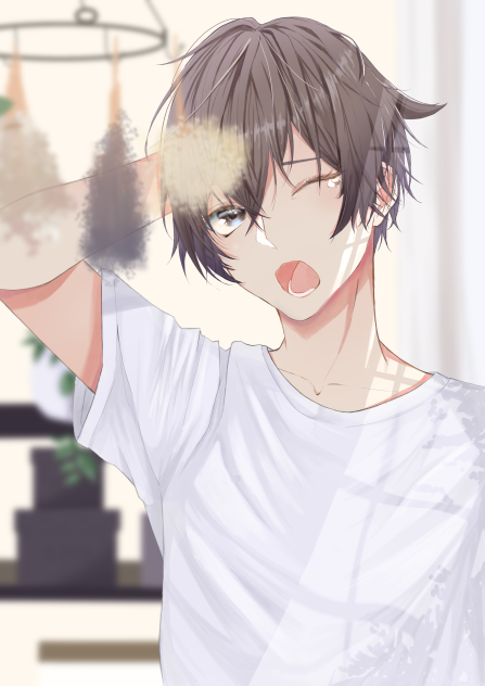 寝起き男子 Ibispaint