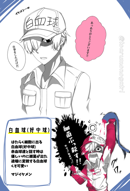 白血球描いてみた Ibispaint