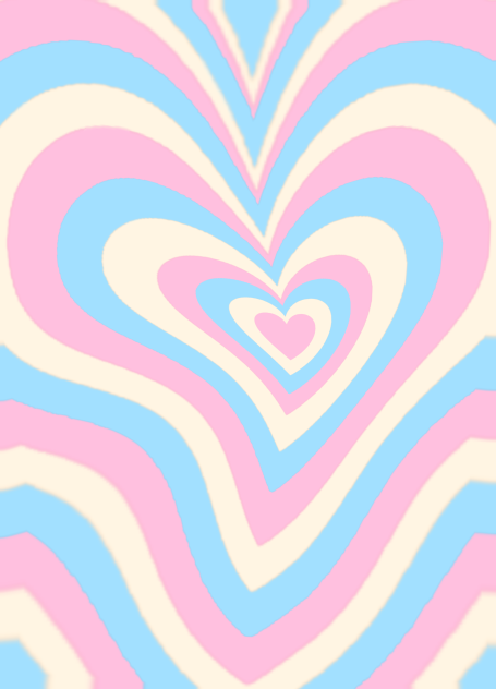 PastelW Warped Heart Wallpaper