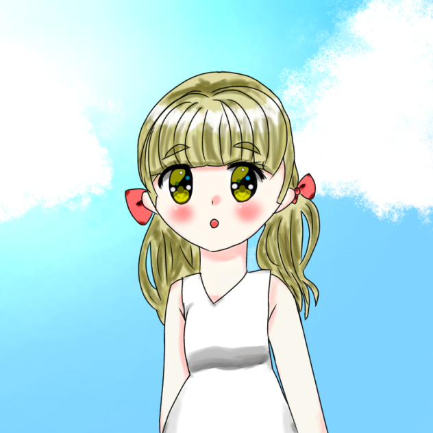 涼しげな格好の女の子