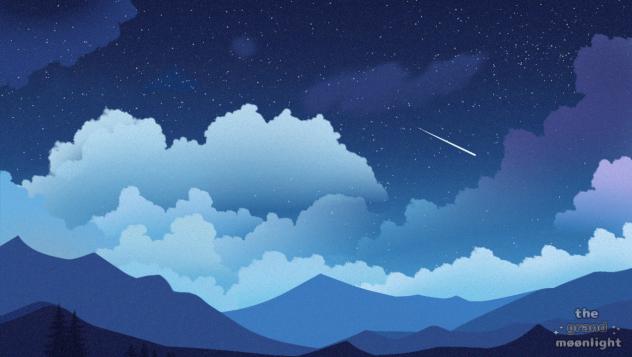 a serene night sky 🌌