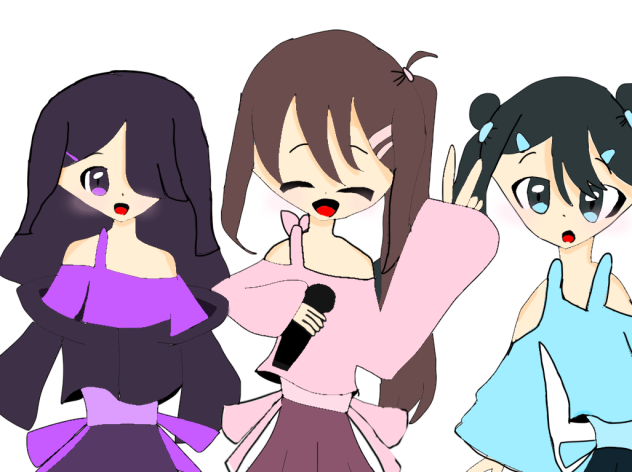 アイドル3人ライブ中！