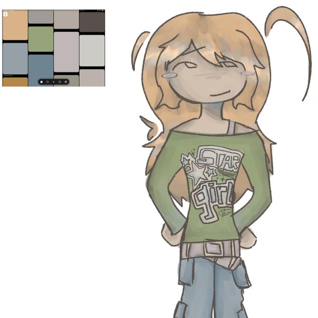 made an oc from a pinterest color palett