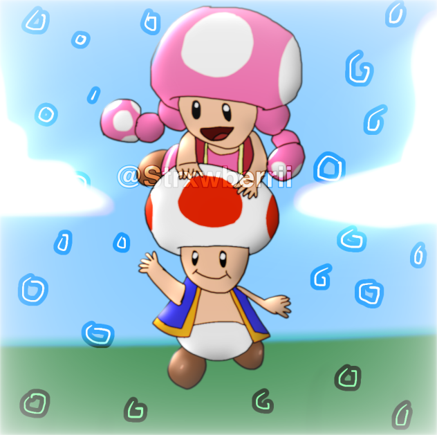 Toad and Toadette!
