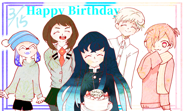 自分への誕生日イラスト！