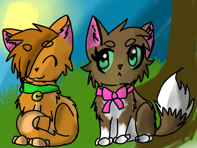princess and rusty kitten version