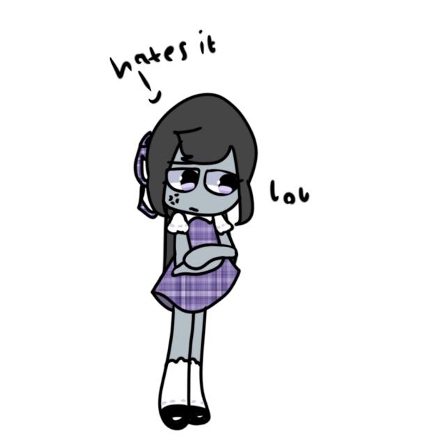 lalu in a dress (which she hates)