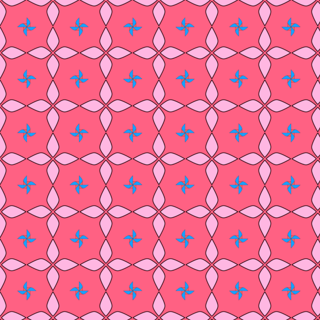 Summer Pattern - Red