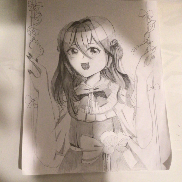 Girl on swing (version 1) - ibisPaint