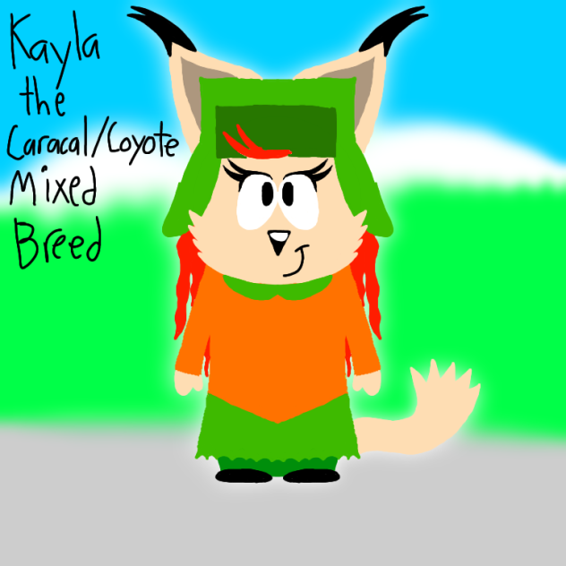 Kayla the Caracal-Coyote Mixed Breed