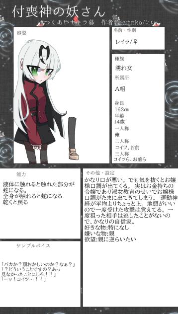 キャラ募の題名悩む